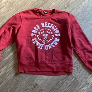 True Religion Women’s Red Crewneck Sweatshirt
